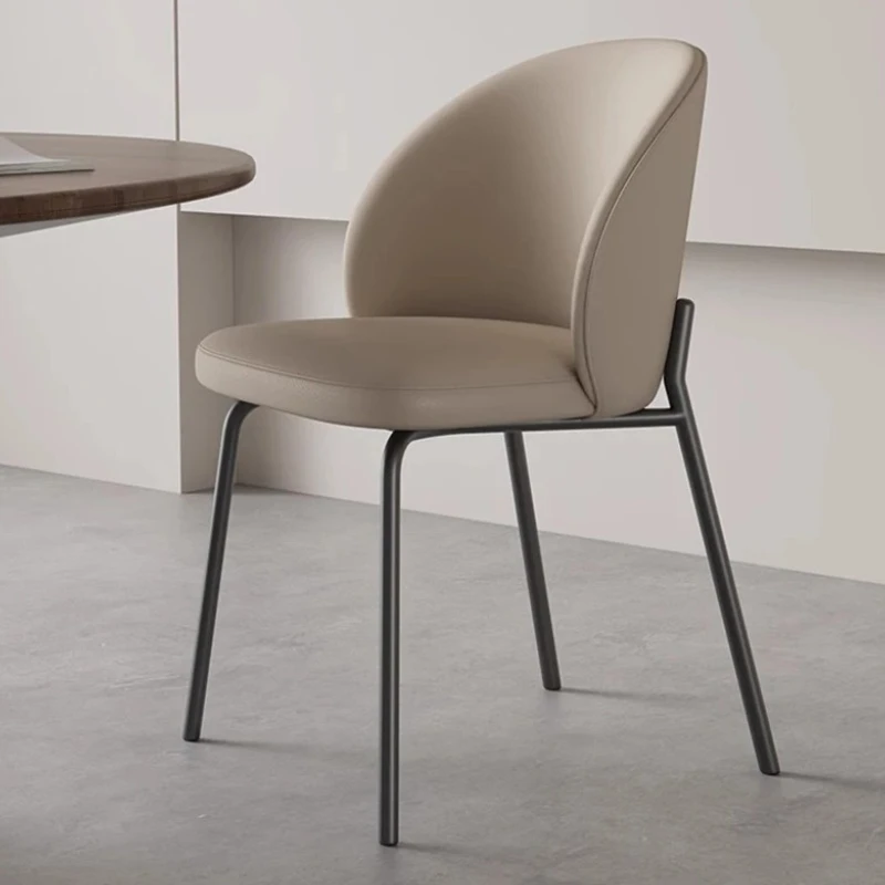 

Stretch Metal Minimalist Dining Chair Support Italian Elegant Design Ergonomic Dining Chair Accent Salon Silla Comedor Furniture
