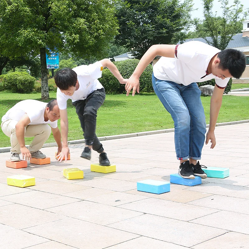 Touch the Stone to Cross the River Outdoor Team Building Expansion Games Training Equipment Activities Interesting Game Props