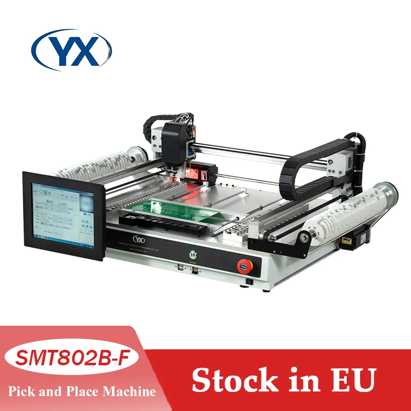 Stock in EU Full Automatic Desktop SMD Pick and Place Machine Flying Vision Precision Camera For SMT Led Production Line