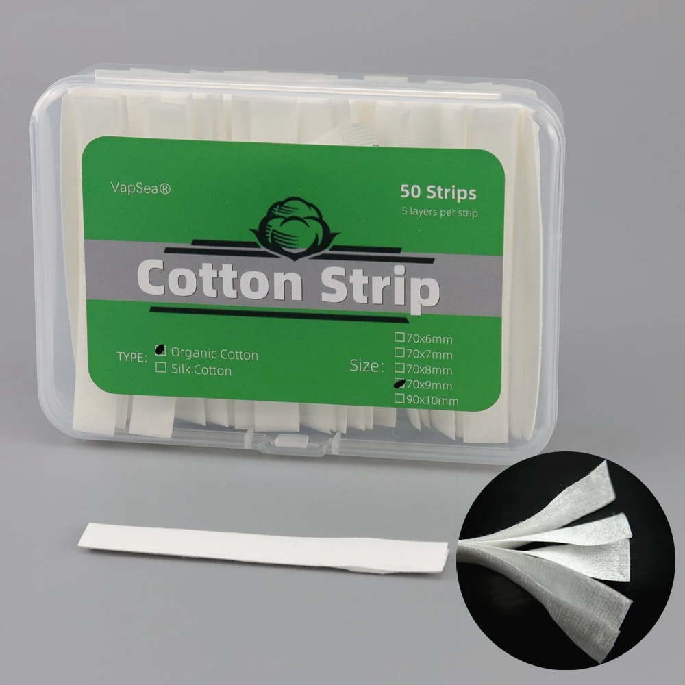 50 полосок, обычная оригинальная хлопковая полоска из органической сетки для PNP/TPP/Лия Бёрн G/RPM2/RPM3/GT Series/Z Serise RBK, набор для восстановления катушки