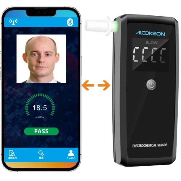 

Алкотестер для смартфона Портативный тестер алкоголя Тестер алкоголя топливных ячеек