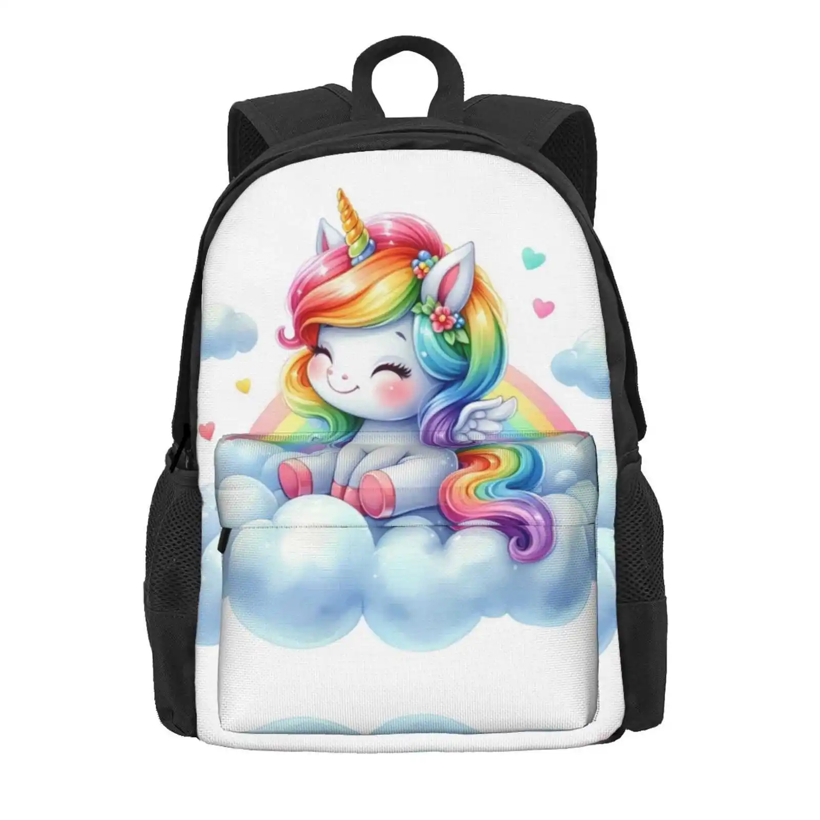 Unicorn, Cute Unicorn, Rainbow Unicorn Hot Sale Schoolbag Backpack Fashion Bags Rainbow Unicorn Colorful Unicorn Cute Unicorn