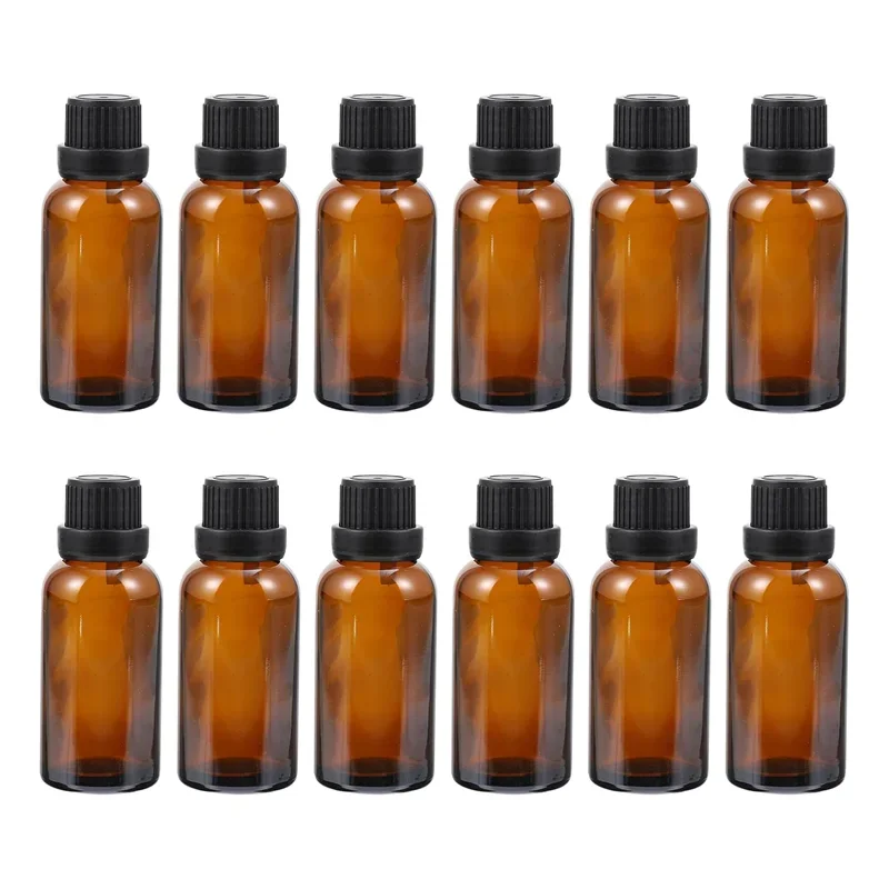 

12Pcs 5ml-30ml Essential Oil Empty Bottle Portable Cosmetic Sample Bottling Bottle Liquid Essential Oil Perfume Hand Sample