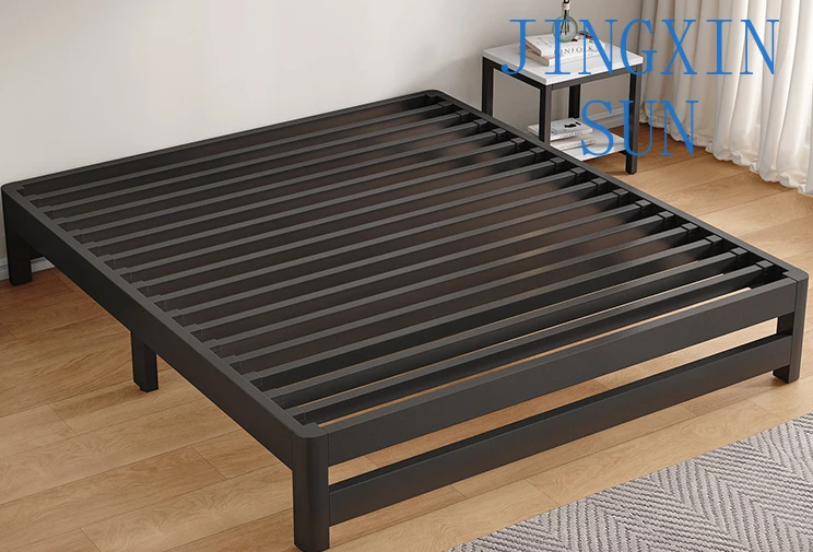 Single tatami bed frame, modern and simple home master bedroom, 1.8-meter double iron bed