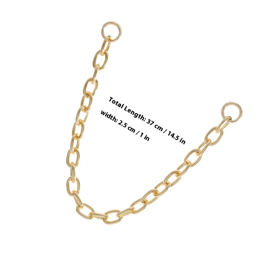 Metal Bag Chain Versatile Replacement for Handbag Decorative Use Stylish Retro Design Purse Accessory Fashionable Portable Chain - view 2