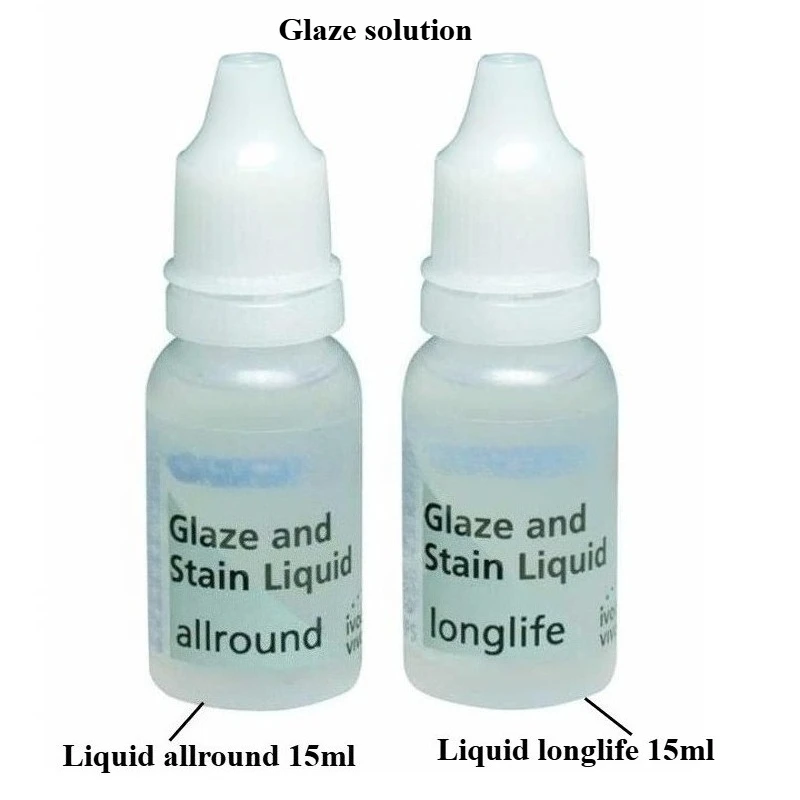 Dental Ceramic Glaze Powder Ceramic Glaze Dyeing Solute Low Temperature Color Correction Glaze Paste Denture Process Consumable