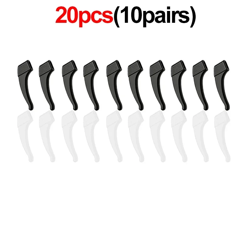 2/40 Stuks Siliconen Oorhaak Anti-Slip Bril Been Oor Mouw Be