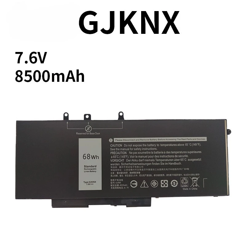 7.6V GJKNX 93FTF 3DDDG  83XPC 4YFVG Laptop Battery For DELL Latitude 5280 5480 5580 E5280 E5480 E5580 E5290 E5490 E5590