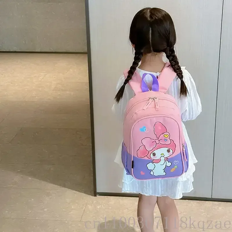 Sanrio Kuromi My Melody Children Backpack Cute Anime Cartoon School Bag Kindergarten Elementary Student