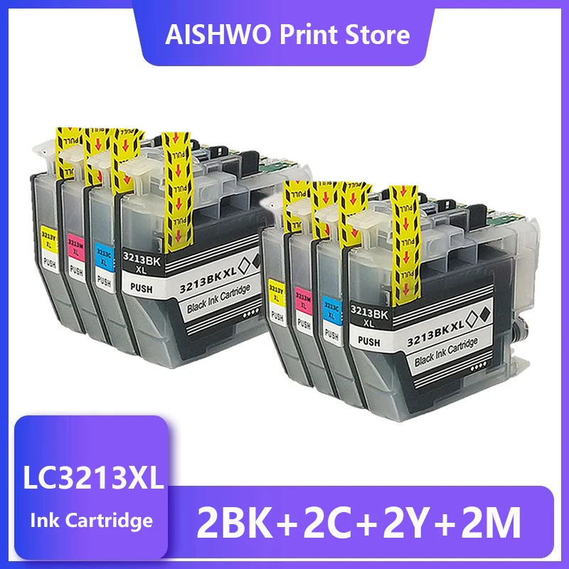 Adhérence d'encre compatible LC3211 LC3213 pour Brother LC 3213 DCP-J772DW DCP-J774DW MFC-J890DW MFC-J895DW imprimante à jet d'encre