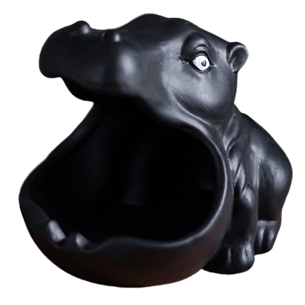 

Lovely Animal Ashtray Decoration Room Decorative Hippo Desktop Ornament Cigarette Butt Container