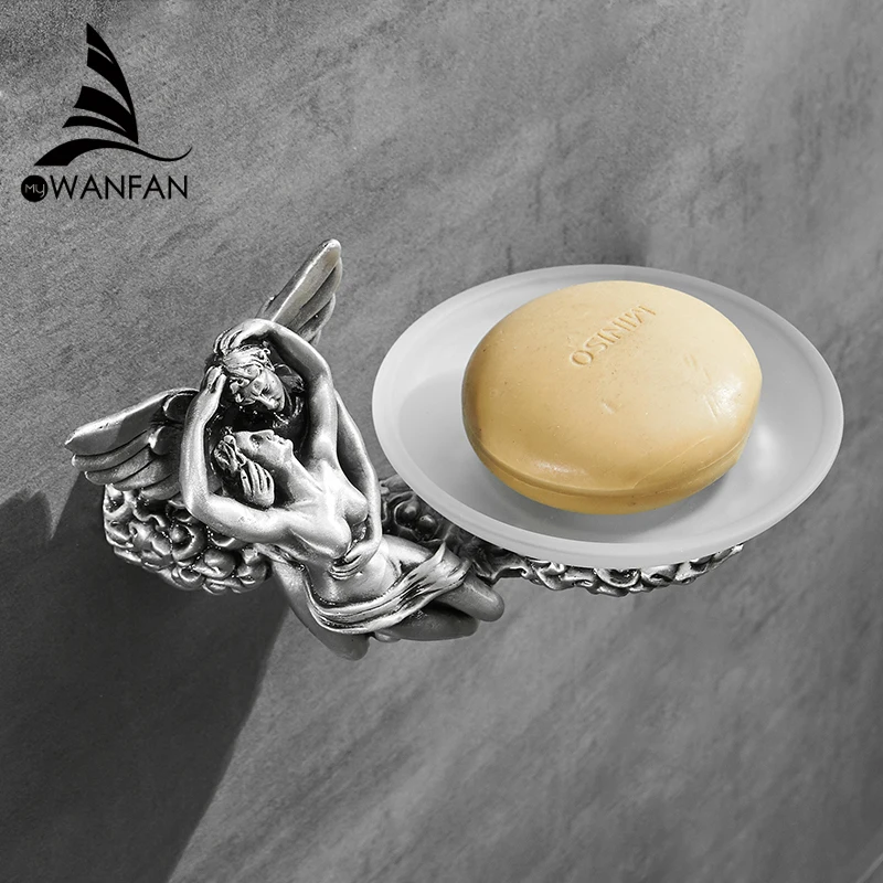 Romantic Shower Wall Soap Dish Holder No-Drilling Reusable Shampoo Bar Soap Holder Soap Saver for Bathroom Tile MB-0815B