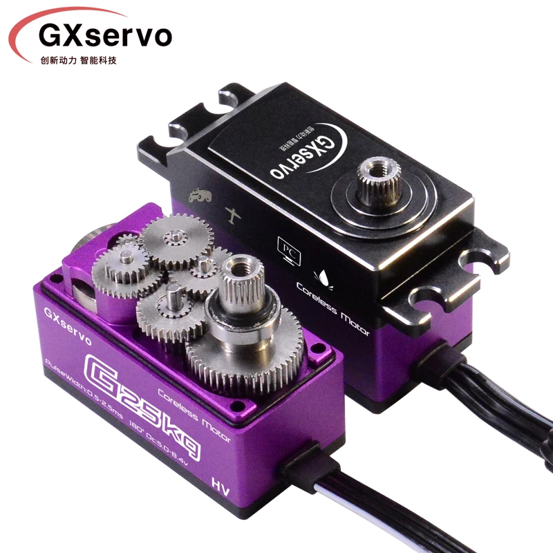 Low Profile Coreless 16KG 20KG 25KG 15KG Brushless Motor Servo Fast Speed 0.045sec Metal Gear Waterproof For Drift Car Crawler