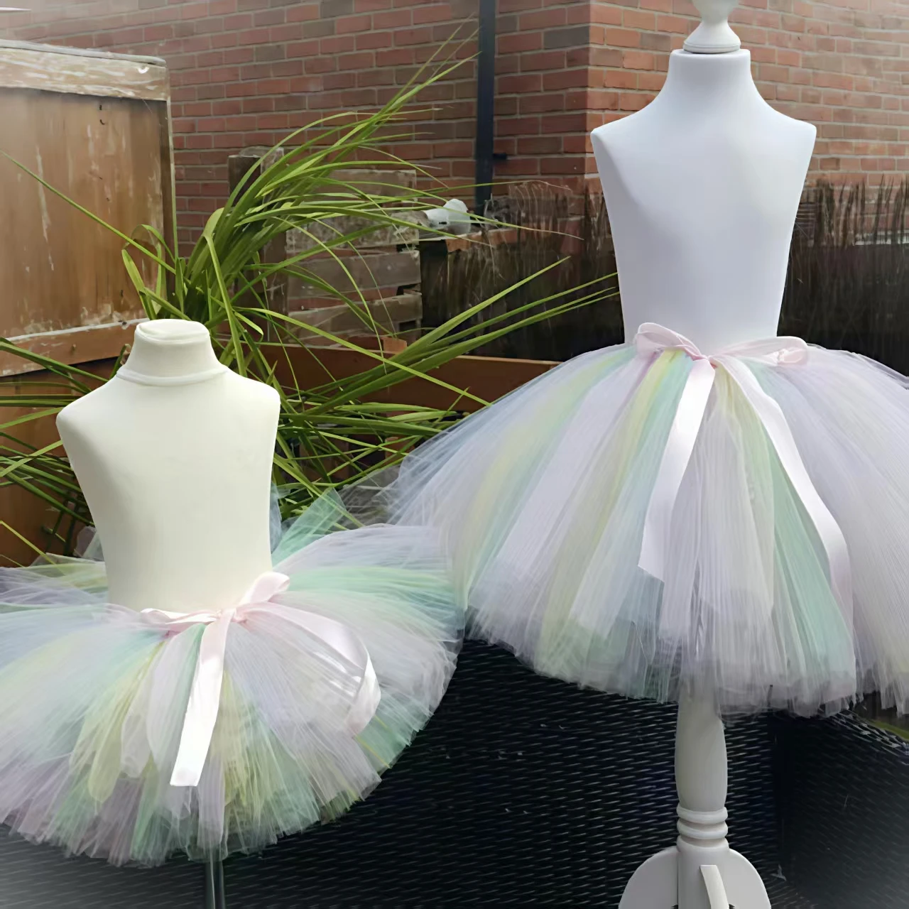 

Girls Fluffy Tutu Skirt Rainbow Color Dance Ballet Tutu Skirt Girl Baby Birthday Party Wear Halloween Costume Clothing Kids
