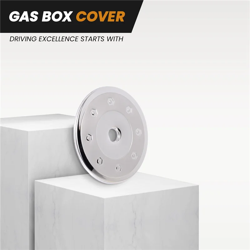 AEB1-الفولاذ المقاوم للصدأ غطاء خزان الوقود غطاء صندوق الغاز اكسسوارات السيارات التصميم ل 206 207 سيتروين C2 #2