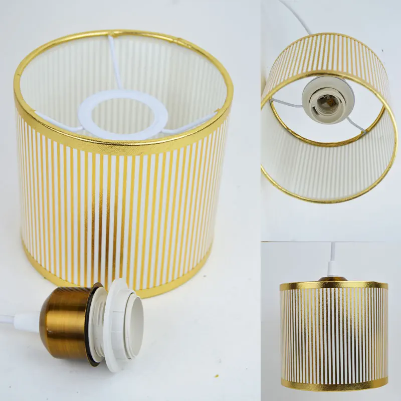 14cm Cylinder Fabric Lampshade for Ceiling Light Wall&Table Lamp Cover for Hanging Pendant Lighting E27 Lamp Shade