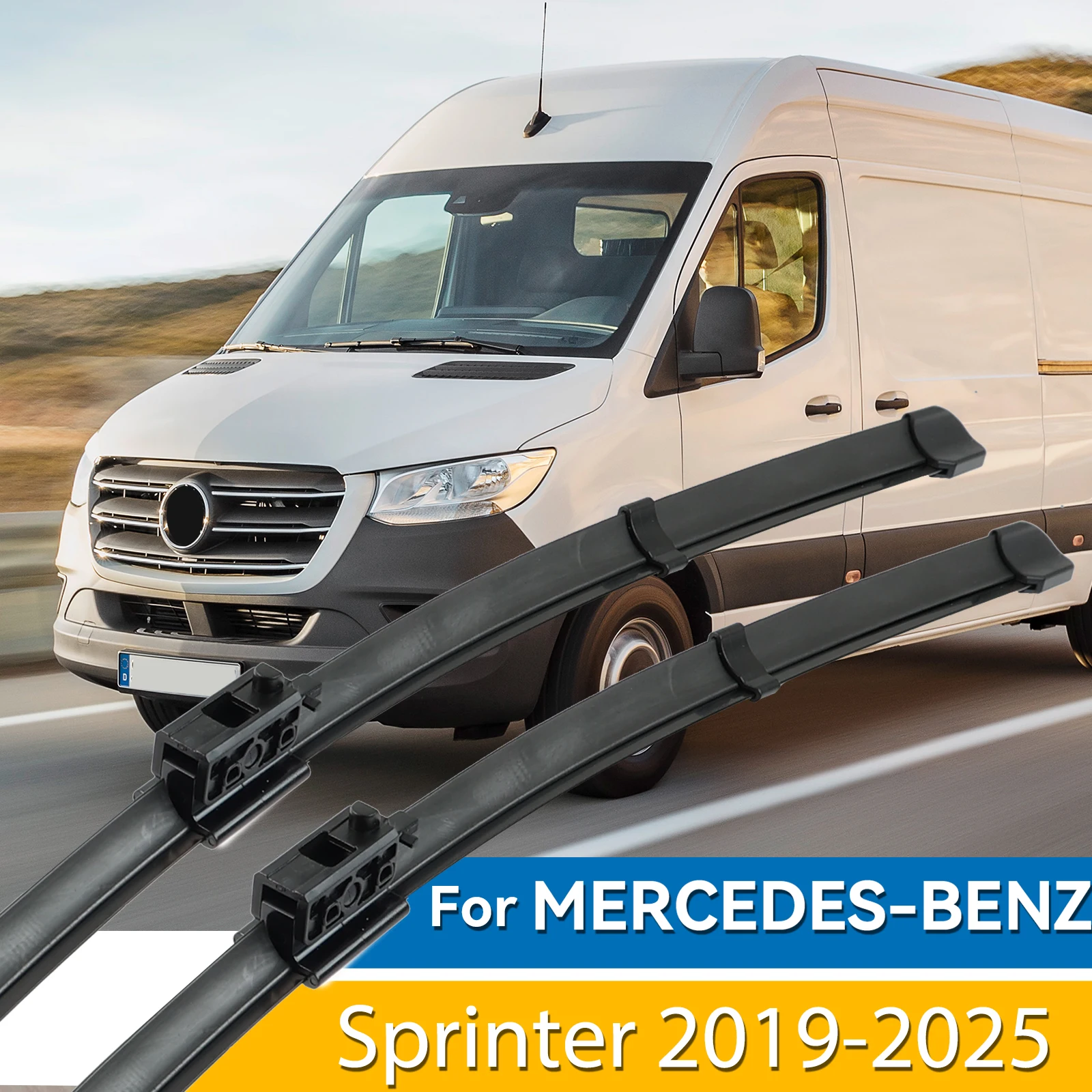 

Windshield Windscreen Wiper Blades For Mercedes-Benz Sprinter VS30 2019 2020 2021 2022 2023 2024 2025 2026 Front Window Brush