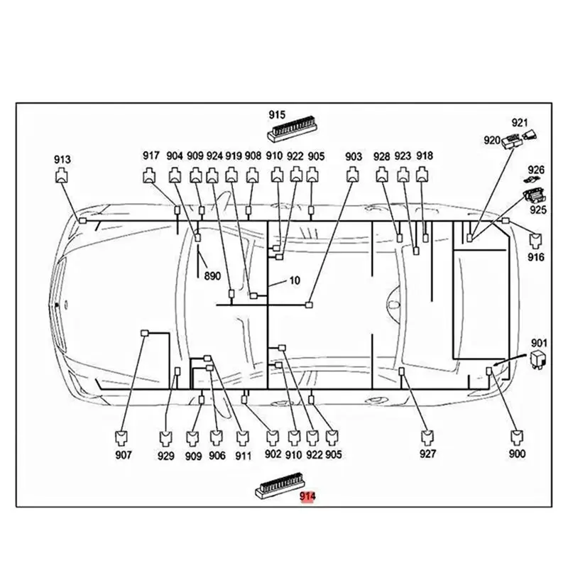 A96E-2X 0009820012 Energy Distributor For Mercedes Benz CLA C117 W242 C218 2010-2023 Power Distributor Terminal Block