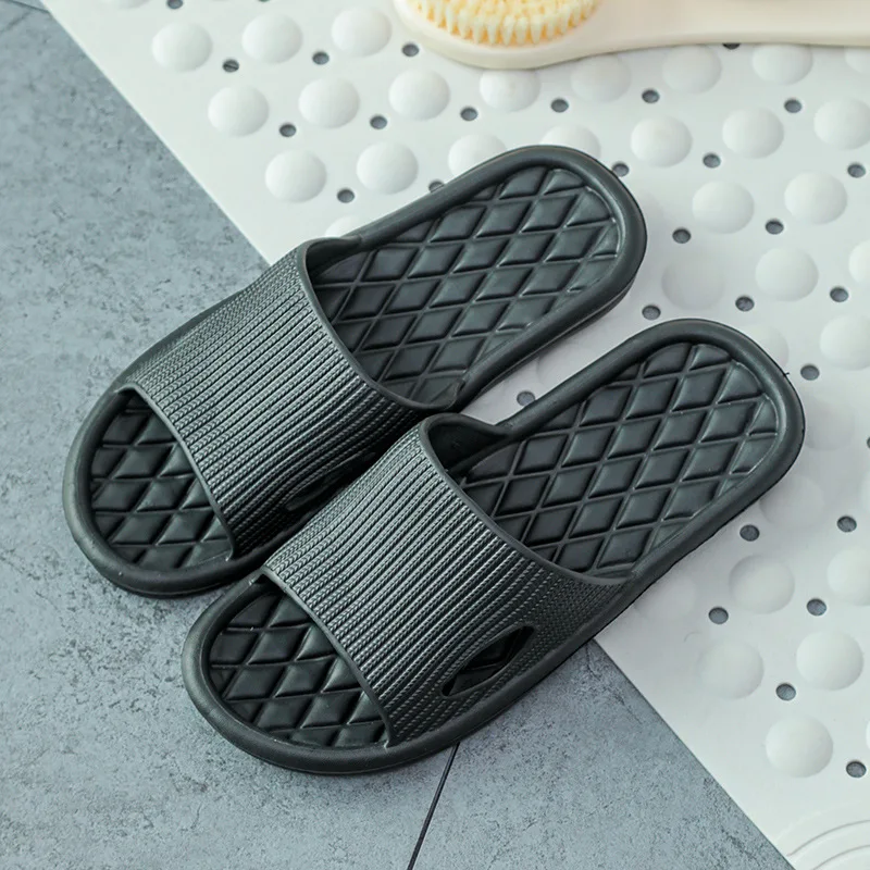 Home Slippers Women Men Couple Bathroom Slides Indoor Slippers Eva Soft Sole Comfortable Flip Flops Flat Shoes Sandals