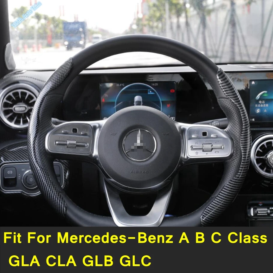 

Steering Wheel Case Cover Non-slip Wear-resistant Fit For Mercedes-Benz A B C Class GLA CLA GLB GLC Auto Interior Accessories