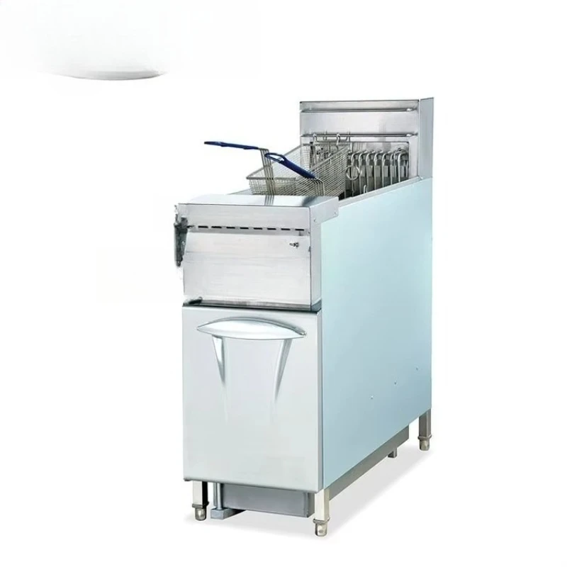 

Electric vertical 1-can computer fryer (4 baskets) with oil filter truck with temperature
