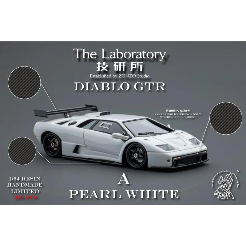 The Laboratory 1:64 Diablo GTR Resin Diorama Car Model Collection Miniature Toy