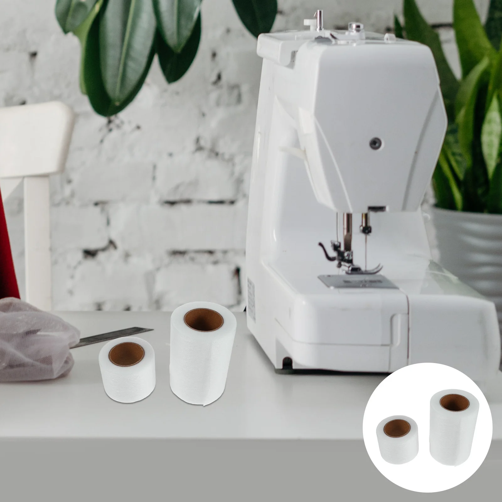 

2Pcs Double Sided Fusible Web Lightweight Heat Activated Sheet Iron on Sewing Bonding Web for Fabric Crafts