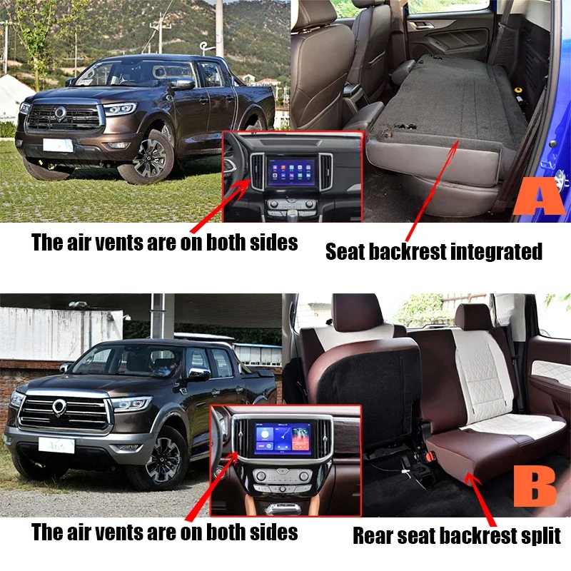 Custom Leather Car Floor Mats Carpet Car Mat Styling For Great Wall Poer Cannon UTE 2019 2020 2021 2022 Accessories