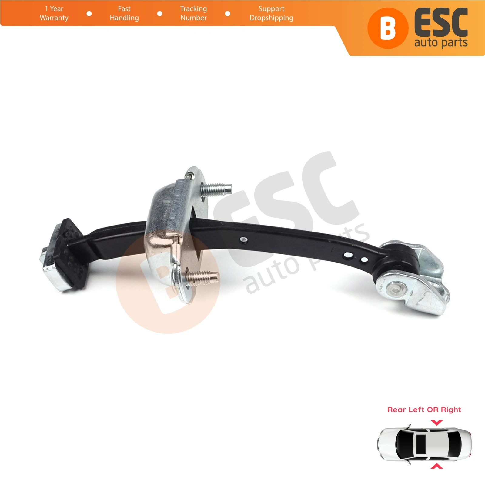 

EDP765 Rear Left OR Right Door Catch Hinge Brake Stop Check Strap Limiter 9181H9 for Citroen C4 MK1 2004-2011 Picasso