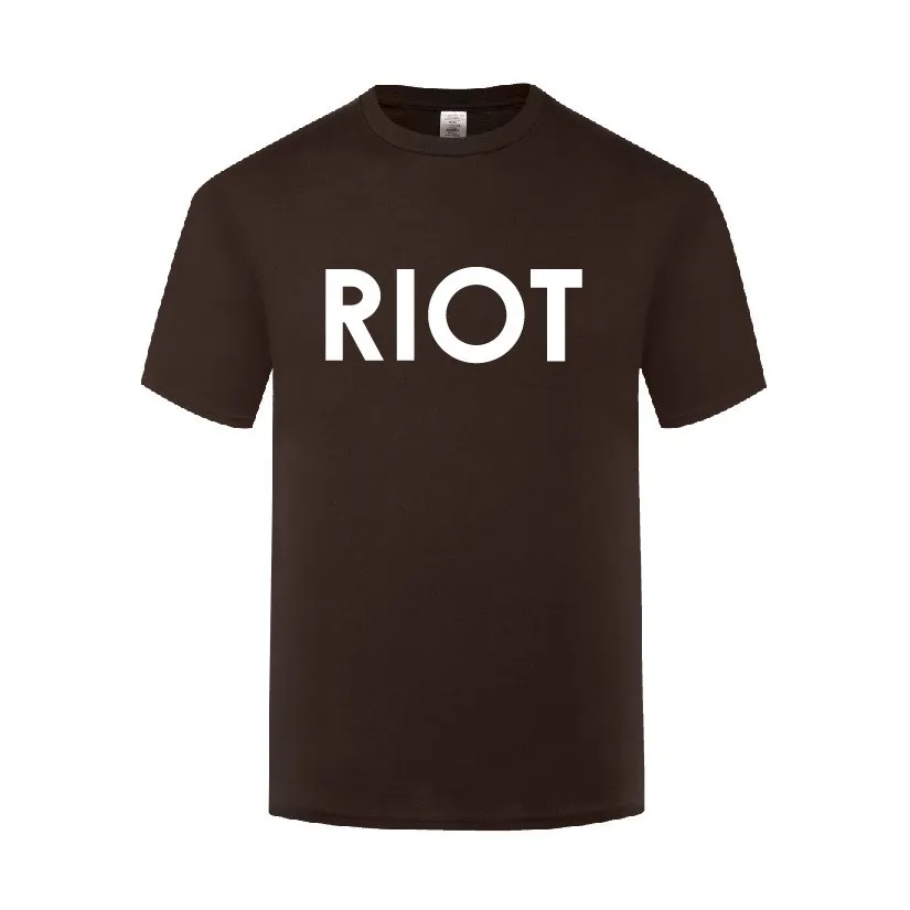 Funny Riot Cotton T Shirt Humorous Men O-Neck Summer Short Sleeve Tshirts Awesome T Shirt