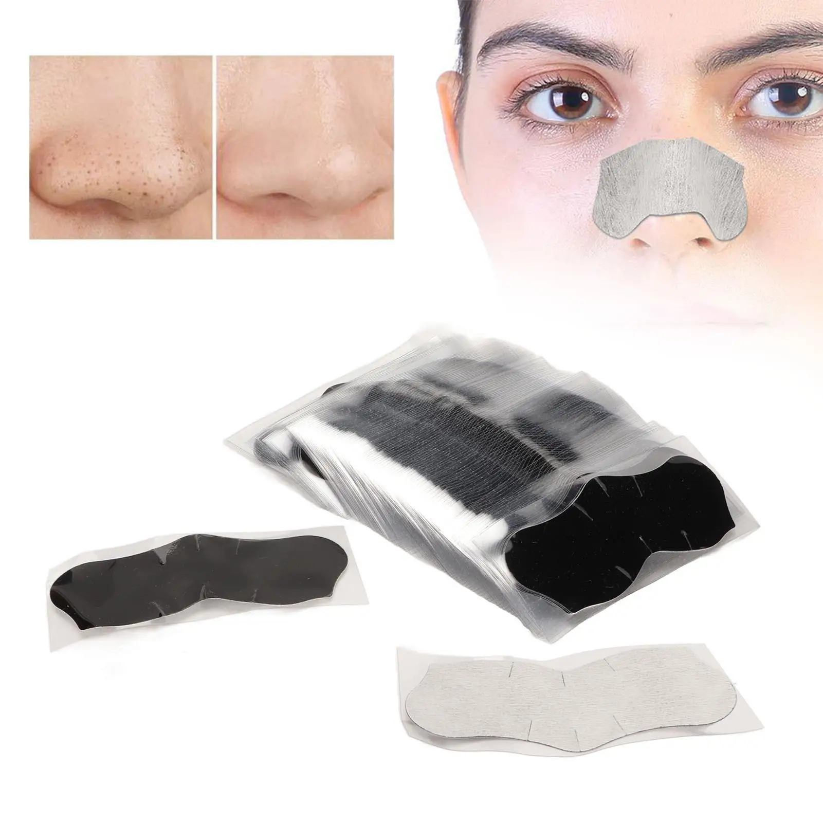 Portable Blackhead Removal Strips - Professional Soft Pore Cleanser for men & Women - Safe for skin Care Solution