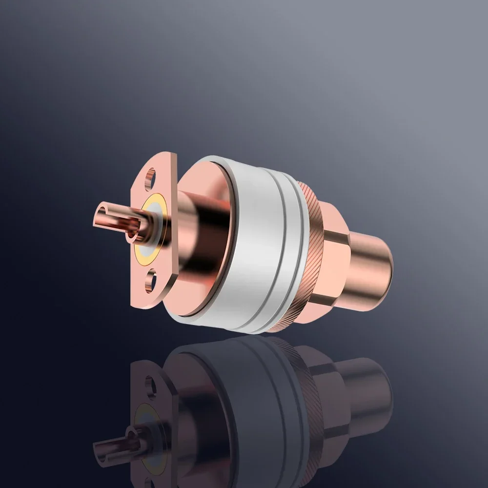 คุณภาพสูง Viborg RC101 ทองแดงบริสุทธิ์ซ็อกเก็ต RCA บัดกรีซ็อกเก็ตหญิง RCA Hifi