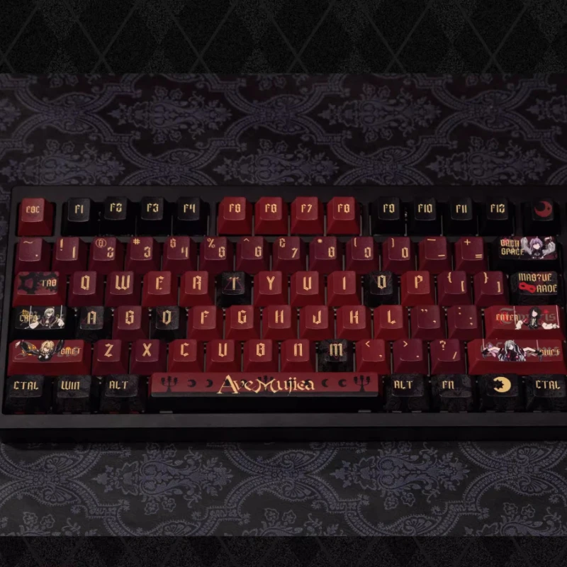 Ave Mujica V2 Theme Keycaps Set PBT Cherry Profile Custom Original Handmade Keycaps for Mechanical Keyboard Accessories Gift DIY