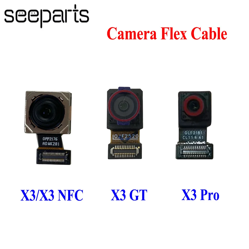 

Протестировано хорошо для Xiaomi Poco X3 Pro, гибкий кабель для передней камеры Poco X3 GT, запасные части для задней камеры X3 NFC, задняя камера