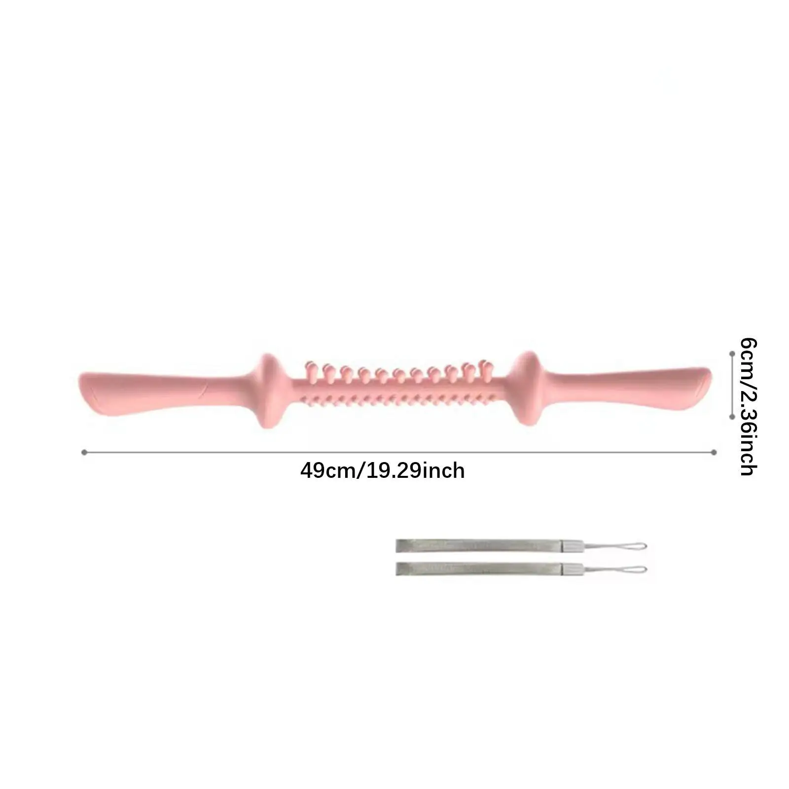 Fascia Massage Roller Scraping Soft Manual Massage Stick for Body Back Neck