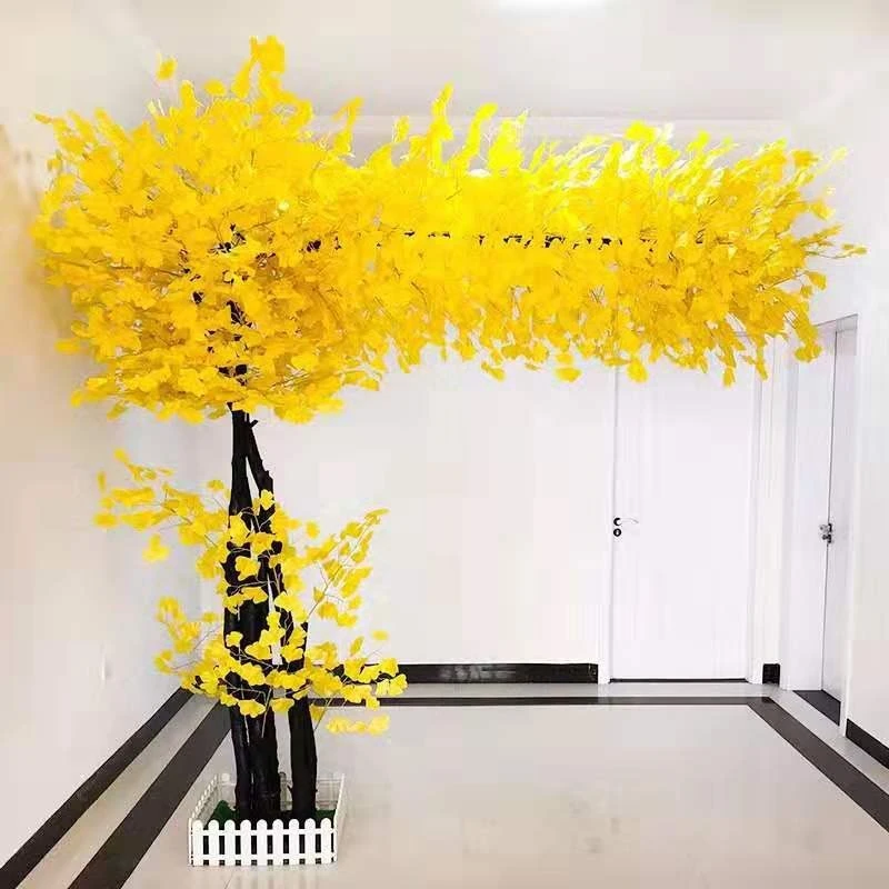 New Chinese style simulated ginkgo tree Chinese style simulated plant simulated tree hotel shopping mall decoration - Image 3