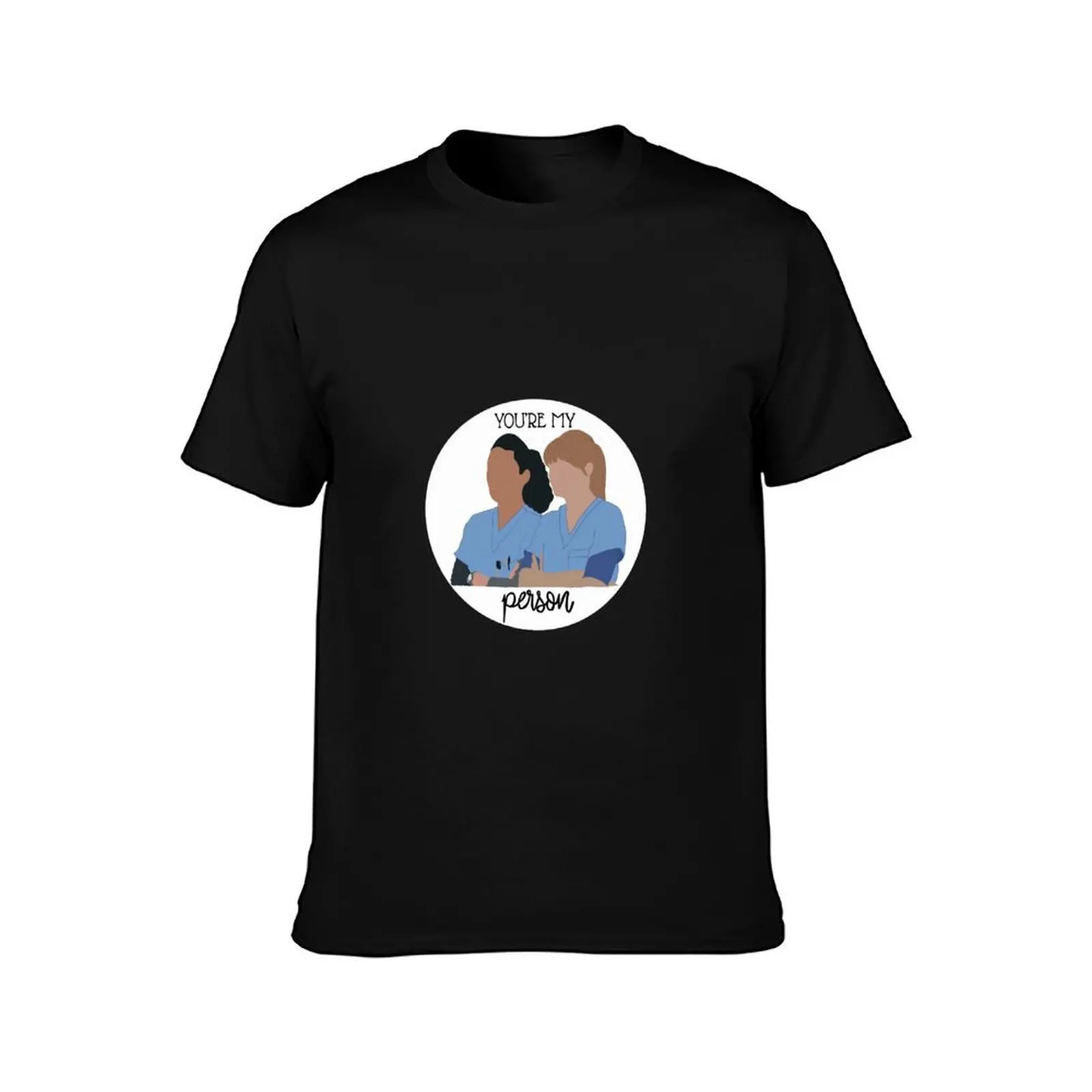 Meredith and Christina Grey’s Anatomy T-Shirt Essential Solid Color T-Shirt