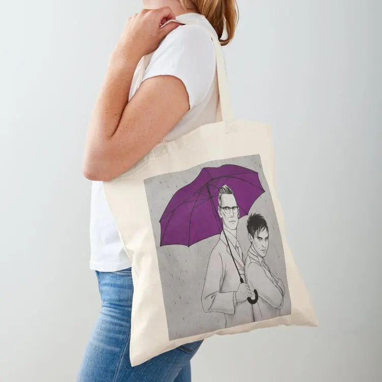 

Purple umbrella Tote Bag Canvas bag custom tote bag tote custom canvas