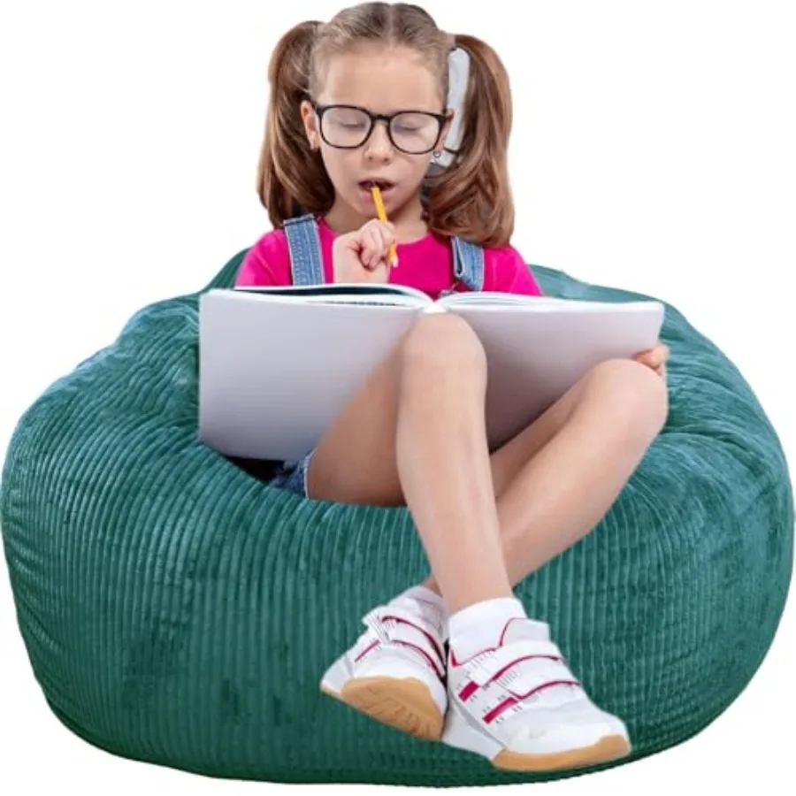 

Classic Bean Bag Chair with Faux Rabbit Fur Cover for Teens and Memory Foam Bean Bag Chairs Ultra Soft Faux Fur Fabric 2.5 feet