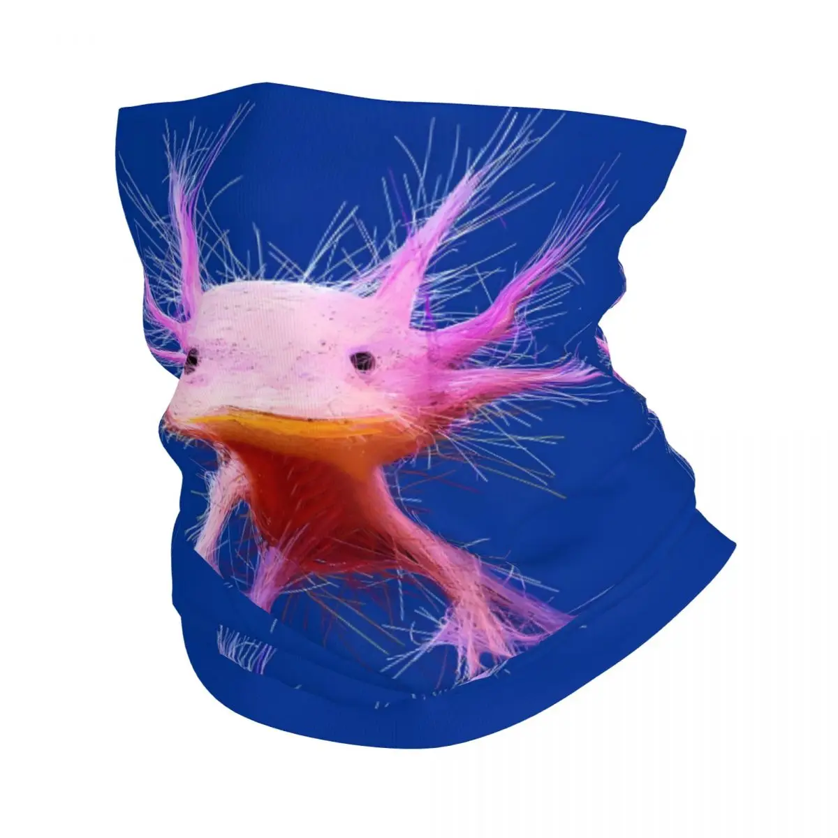 Rare Unique Different Furry Axolotl Thin Wrap Scarf Bandana Neck Gaiter Face Cover Headband