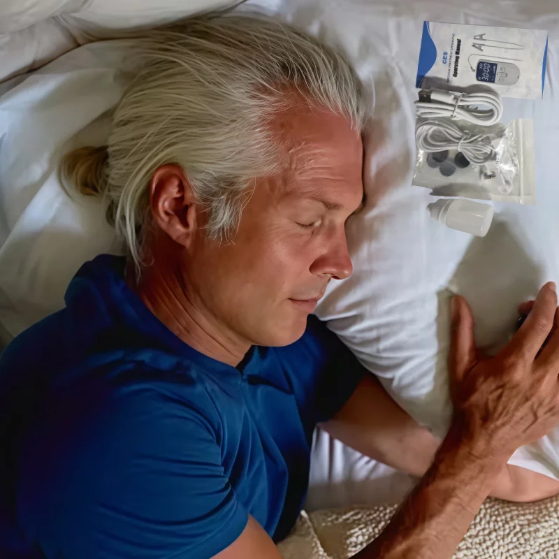 

CES Cranial Electrotherapy Stimulation Device for Insomnia Sleep Anxiety and Depression Relief Treatment