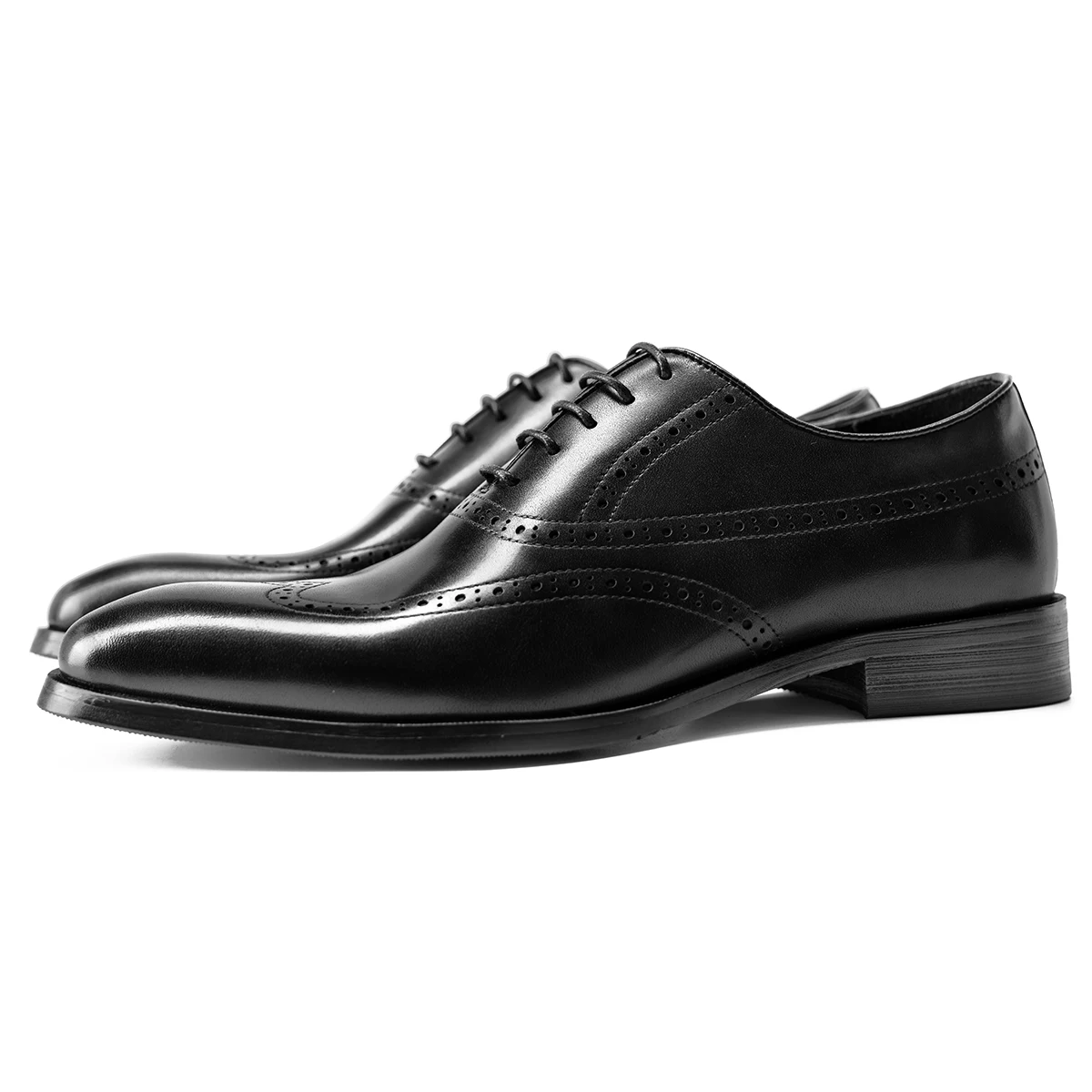 2024Brogue Men Casual Dress Shoes Patchwork Oxford Genuine Leather Formal Shoes for Male Party Dinner British Footwear