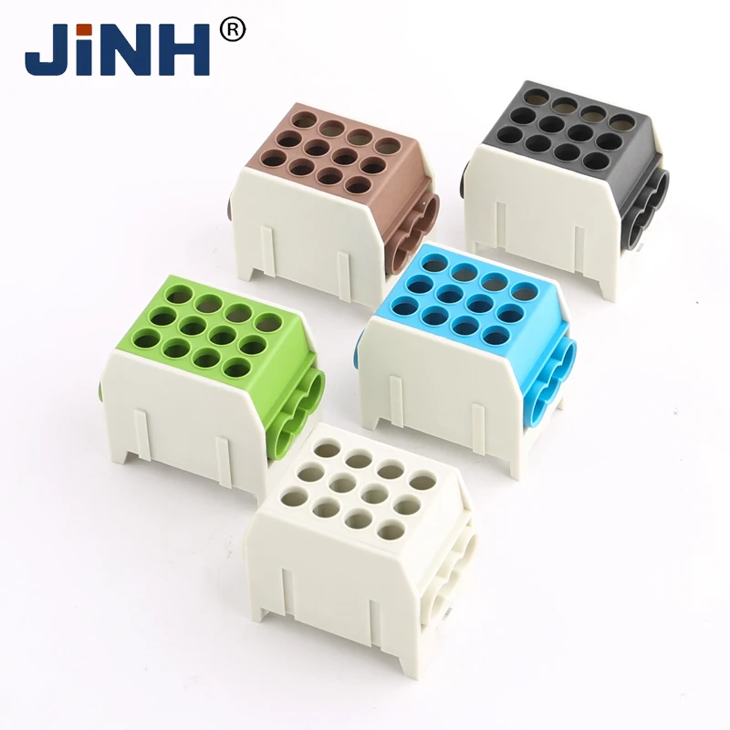 Distribution Honeycomb Terminal Blocks High Power 3 In Multiple Out Cable Splicing Wire Connector 660V Screw Wiring Connection