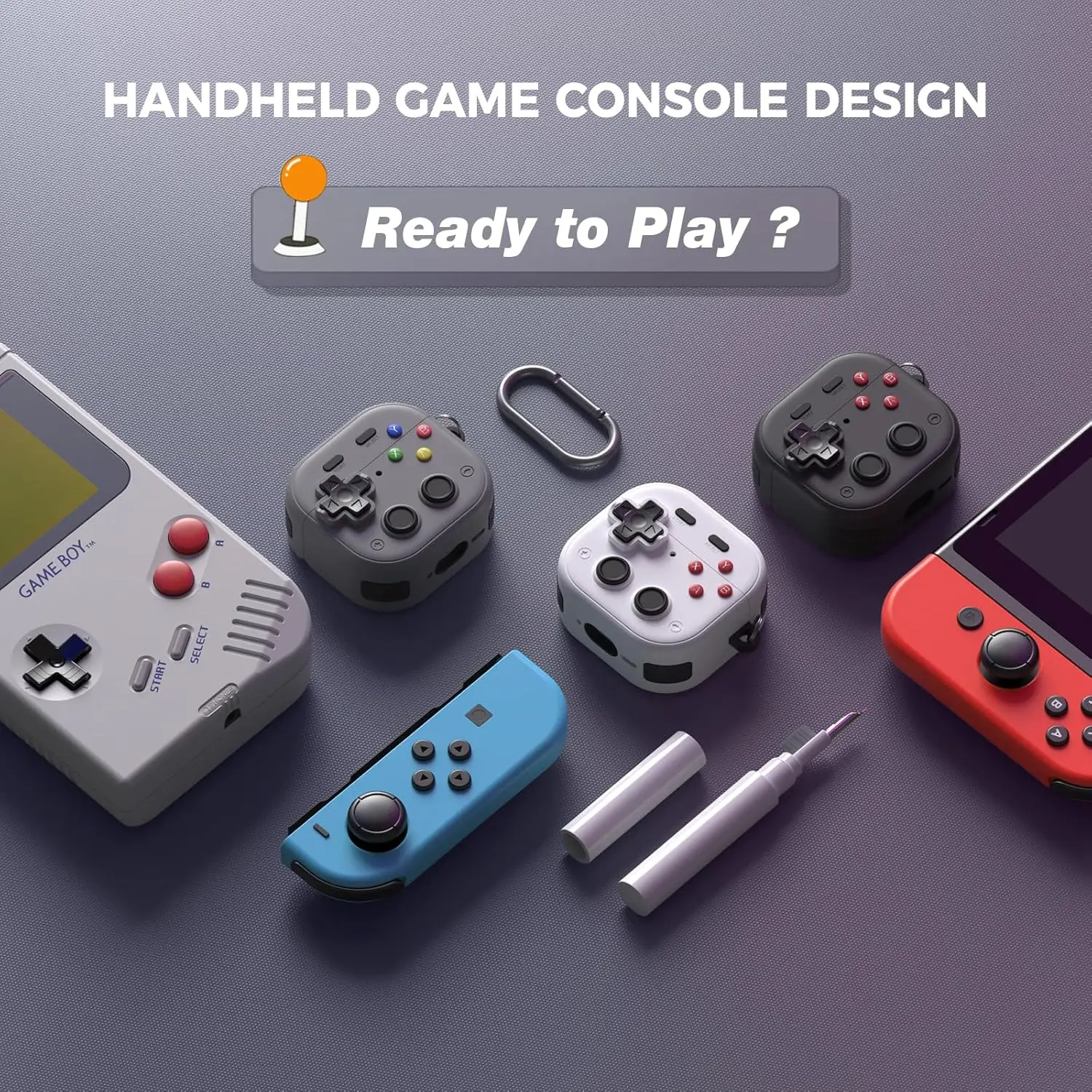 3D game console For Apple Airpods 4 Cases Cover liquid silicone design protective case with Cleaner Kit for Airpods 4 Cover Fund - Image 2