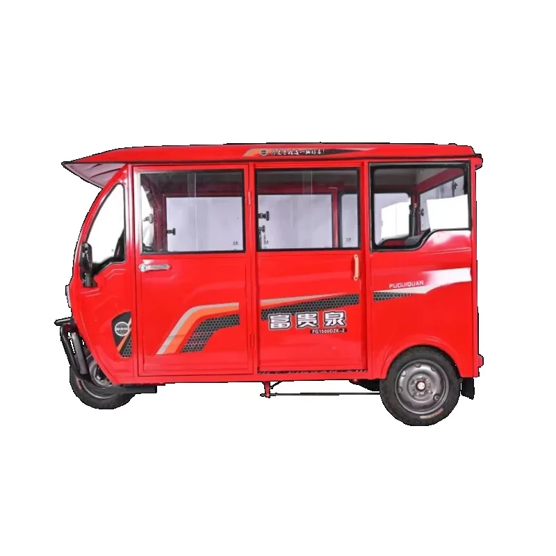 Full Cover Enclosed Adult With Cheap Price Tuktuk Taxi Big Power Passenger Tricycle 3 Wheel Electric Tricycle For Wholesale