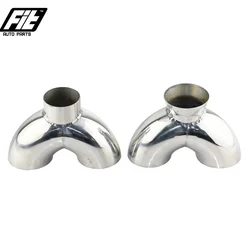 Stainless Steel Universal Car exhaust Pipe Adapter Y-pipe connector 2'' to 2.5'' converter car accessories