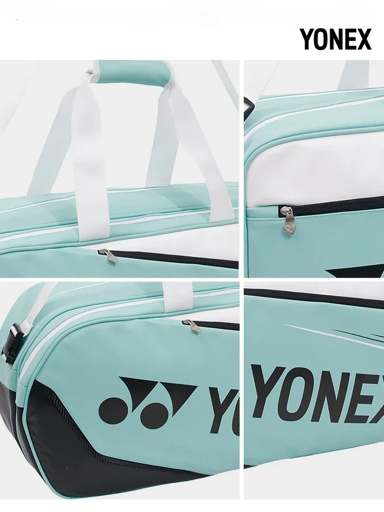 Yonex 2024 Lente En Zomer Nieuwe Badminton Racket Tas Draagbare Grote Capaciteit Tas Draagbare Duurzame Sporttas Voor Mannen En Vrouwen