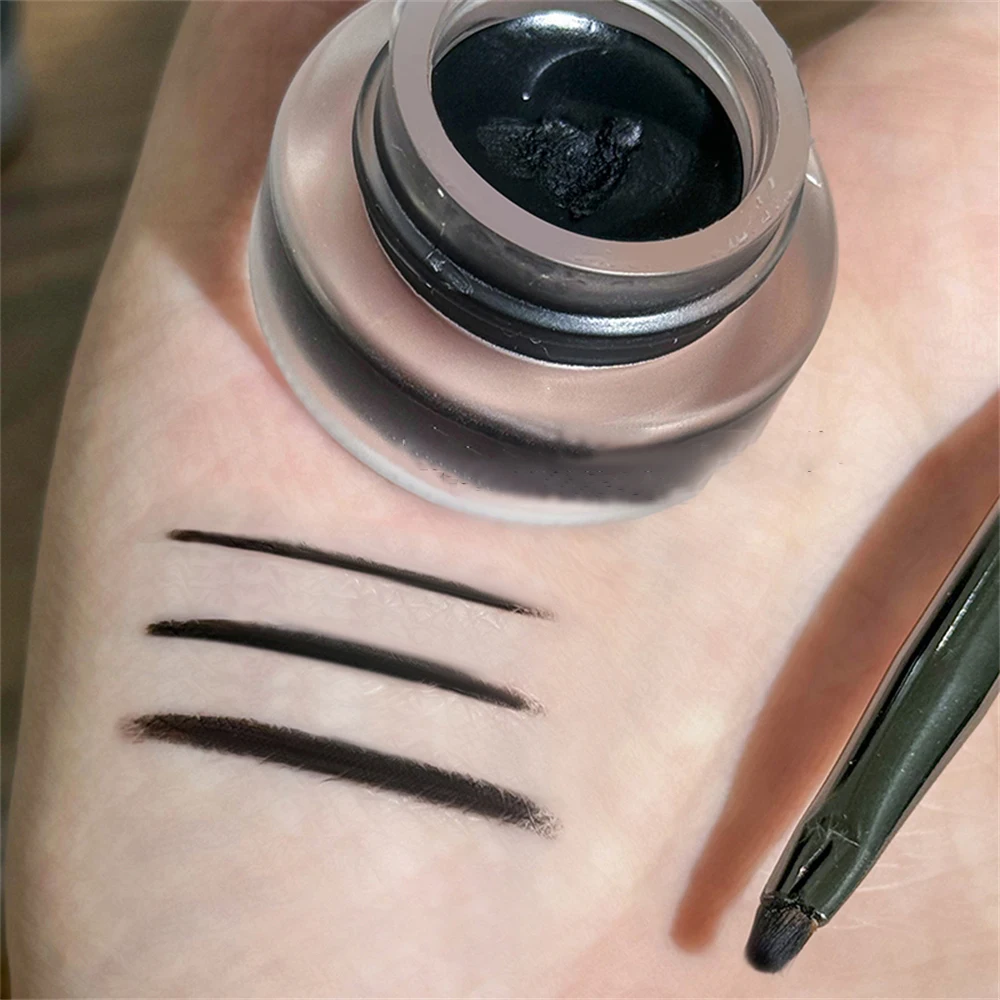 3 สีอายไลเนอร์ Eyebrow Gel ครีมแปรงกันน้ํา Lasting Non Smudging Matte สีแดงสีน้ําตาลสวมใส่ง่าย 3 In 1 เกาหลีแต่งหน้า