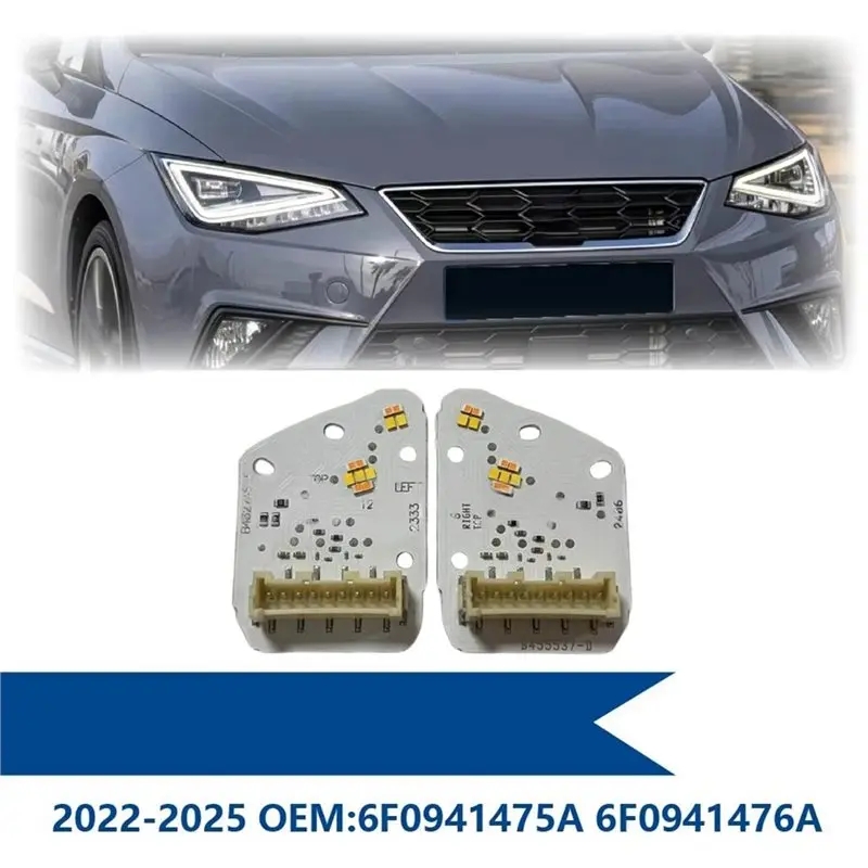 6F0941475A 6F0941476A Lemon Yellow LED DRL Chip For SEAT Arona Ibiza 2018-2026