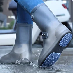 1-5Pairs Waterproof Silicone Rain Boot Covers Shoe Slip Protectors Outdoor Reusable Shoe Covers Stain Resistant Shoe Covers